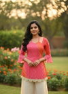 Tew Faux Georgette Bandhani Print Top Wholesale Clothing Distributors In India